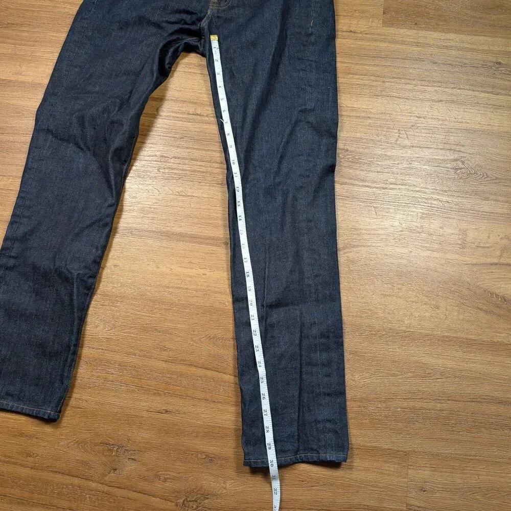 J Crew 770 Jeans Mens 30x32(30) Kaihara Japanese Denim Slim Straight Dark Wash